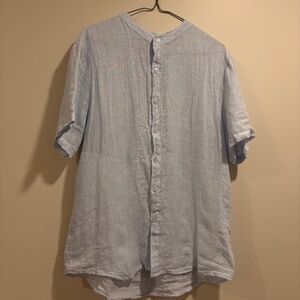 Davide Nero Linen Shirt S